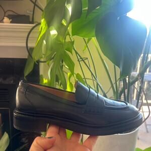 Madewell Black Leather Loafers